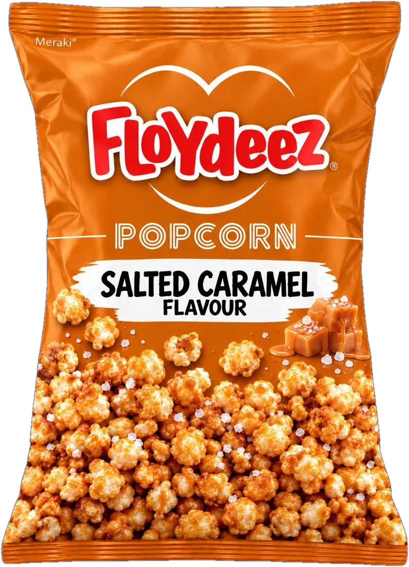 Floydeez Salted Caramel popcorn concept pack