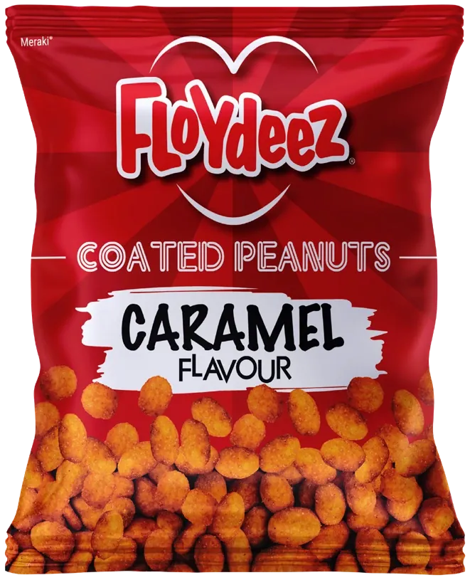 Floydeez Coated Peanuts Caramel 100g pack